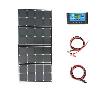 Precio barato, el mejor cargador solar plegable de 100w, células solares de 12 voltios y 110w, paneles plegables