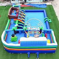 Barco Pirata Inflable, Juegos Acuáticos para Piscina, Alquiler para Fiestas
