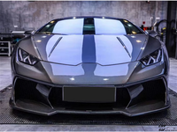 Kit de carrosserie personnalisé pour Lamborghini Huracan LP580 LP610, pare-chocs avant semi-carbone de style V amélioré, accessoires automobiles