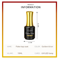 Moojting — gel de base à paillettes, feuille de chrome, couleur or et argent, couche de finition, vernis OEM, étiquette privée