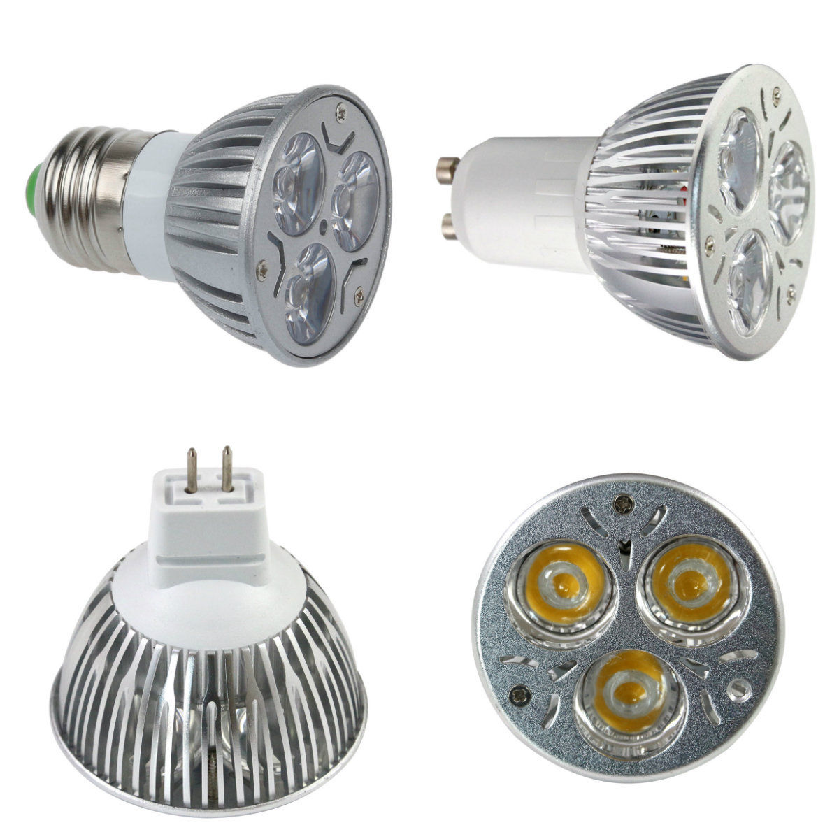 MR16 LED lampadina faretto lampada bianco caldo 3W 12V