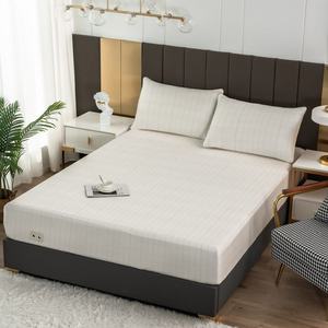 Drap-housse de mise à la terre Queen Size antistatique, 5% argent, 95% coton biologique, brodé, 400TC, toutes saisons, écologique - Product Image 1