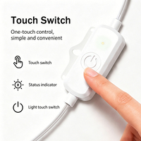 Kit d'éclairage LED COB USB 5V avec capteur tactile, intensité réglable, pour armoire, boîte de jonction 6 voies, étagère à vin, vitrine, CRI 95 élevé, étanche