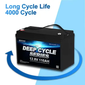 MERITSUN Li-ion Lifepo4バッテリーパック12v200ahLifepo4バッテリースマートBMS付きリン酸鉄リチウムバッテリー - Product Image 6