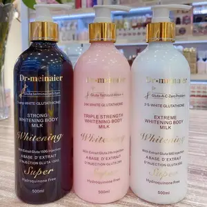 Private label Factory Wholesale 24K Gold Gluta thione Body Lotion Moisturizing Brightening Skin Nourishing Firming Body Lotion