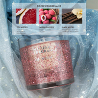 OEM Duftkerze Romantische Valentinstag-Atmosphäre Aromatherapie-Kerze LED-Beleuchtung Dekorative Weihnachts-Duftkerze