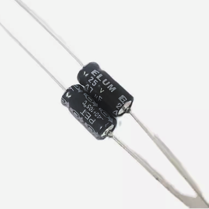 Condensateur électrolytique axial polarisé <span class=keywords><strong>ELUM</strong></span> 16v /35v /50v 47UF authentique d'origine 47uf 6X13mm - Product Image 1