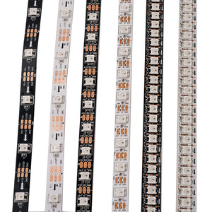 Bande LED RGBIC adressable 5V WS2812 Pixels haute densité 30/60/144 LEDs/<span class=keywords><strong>m</strong></span> W12812B IP20 IP67 12mm Bande LED à contrôle intelligent - Product Image 6