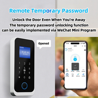 Cerradura Inteligente para Exteriores con Escaneo de Doble Frecuencia, Teclado Táctil, Tarjeta de Proximidad, Huella Dactilar, Control de Acceso Autónomo