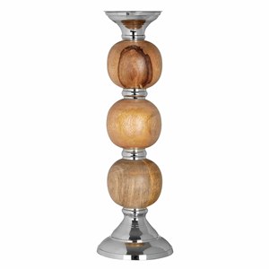 Centre de table et décoration de mariage bougeoir dernière conception métal aluminium et bois bougeoir pilier - Product Image 1