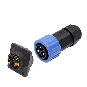 M23 6-контактный разъем питания IP67 20A 8-контактный мощный Электрический Скутер зарядное устройство аккумулятор водонепроницаемый разъем
