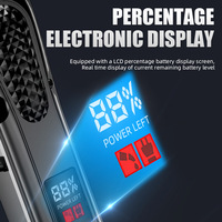 Tondeuse à cheveux électrique professionnelle personnalisée pour salon, tondeuse rechargeable pour hommes, machine de coupe de cheveux LCD pour barbier
