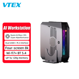 Professional AI Computer 395 16 Core Processor Radeon Graphics 128GB DDR5 RAM <b>2TB</b> SSD Dual USB4 WiFi 7 Workstation VK-M5L New - Product Image 3