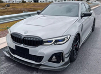 Lèvre de pare-chocs avant Style CMST en fibre de carbone pour BMW Série 3 G20 G28 Pre Lci 2019-2021 Séparateur avant de voiture