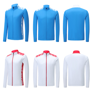 Chándal deportivo de nuevo diseño 2025 con tela transpirable de protección UPF50 + y acabado antibolitas para atletas - Product Image 4