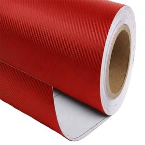 Película Protetora Profissional para Estilização Externa Automotiva: Adesivos Vermelhos 3D em PVC para Coluna B de Carro, Impermeáveis, para Acabamento de Janela, com 3 Anos de Garantia - Product Image 5