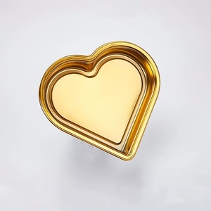 حاوية تعبئة ذهبية شفافة للاستخدام مرة واحدة على شكل قلب للحيوانات الأليفة للفراولة والسوشي والكرز للسلطة - Product Image 6