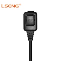Écouteur flexible LSENG pour talkie-walkie avec crochet en G, résistant à l'usure, en PU, pour patrouille de sécurité, avec pilote dynamique, compatible Kenwood
