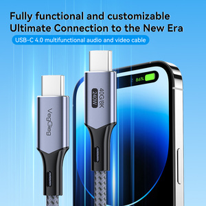 Cable VegGieg USB4 de 240W PD3.1 con Carga Rápida, Transferencia de Datos de 40Gbps, Video 8K60Hz, Tipo C a C, Chip E-Mark, Trenzado para MacBook Pro - Product Image 3