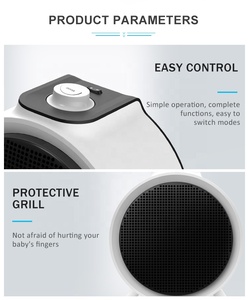 1800W PTC điện <span class=keywords><strong>mini</strong></span> nóng với nhiệt và bảo vệ quá nhiệt quạt di động cho trong nhà/nhà để xe sử dụng EU cắm KC chứng nhận - Product Image 6