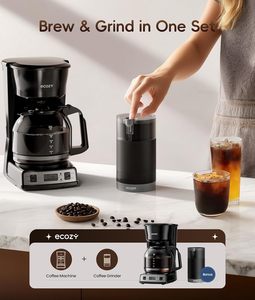Machine à café programmable ecozy <span class=keywords><strong>12</strong></span> tasses avec moulin à café <span class=keywords><strong>électrique</strong></span>, combo machine à café à filtre - Product Image 2