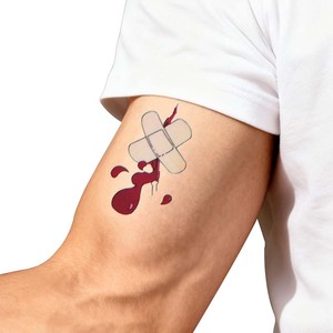Vograce - Hojas de Pegatinas de Tatuajes Temporales con Diseño de Bandera Nacional, Resistentes al Agua, Envío Rápido, Personalizadas - Product Image 1