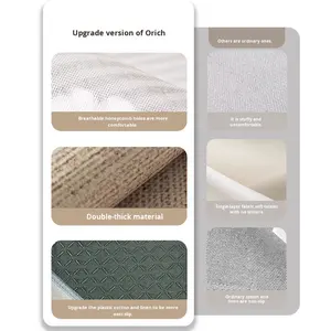 <span class=keywords><strong>Tapis</strong></span> de sol carré moderne en soie glacée rafraîchissante, style crème, nouveau <span class=keywords><strong>tapis</strong></span> de tatami d'été, lavable, essuyable, respirant, <span class=keywords><strong>tapis</strong></span> pour salon - Product Image 4