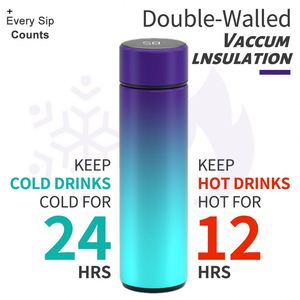Termo Agua Digitales De Calor Smart Digital Thermal Stainless Steel Led Water Bottle <b>Metal</b> Insulation Tomatodo Vacuum Flask - Product Image 5