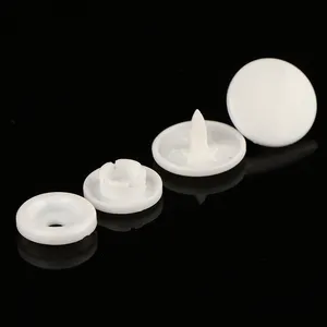 Button Factory 1211 models Plastic White Snap Fastener Clothing Four Parts Snap Button