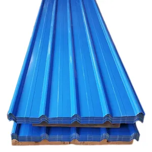 6m fer ibr prix par feuille couleur tôle de toit en acier ondulé galvaniser zinc aluminium ppgi tôle de toiture en métal