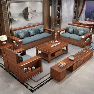 Sıcak satış modern sehpa ahşap oturma odası mobilya sehpalar büyük kral çekyat kabine ile oturma odası kanepeleri