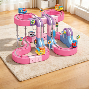 Set di Costruzioni Elettriche Magnetiche 3D da 81 Pezzi, Giocattolo Educativo con Pista Ferroviaria per Bambini - Product Image 6