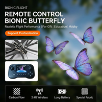 Mariposa de Control Remoto con Alas Móviles Biónicas y Luces LED para Fiestas, Decoración de Mariposas Voladoras Simuladas