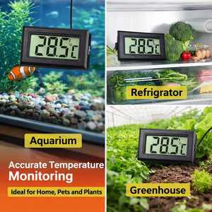 Thermomètre hygromètre numérique - Moniteur de température et d'humidité intérieure et extérieure avec écran LCD pour la maison, le bureau et la serre - Product Image 3