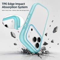 Coque de téléphone mate texture gelée, toucher soyeux, semi-transparente, en acrylique dépoli pour iPhone 17 Pro Max, douce au toucher