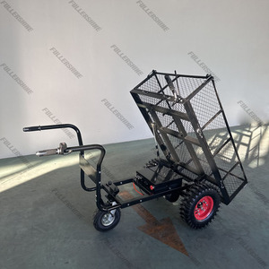 Chariots de jardin robustes à batterie avec côtés en maille d'acier amovibles <span class=keywords><strong>Chariot</strong></span> de jardin en acier à plat électrique - Product Image 1