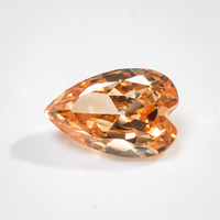 Redleaf prix de gros jaune doré violet blanc champagne couleur zircon cubique 5A allongé coeur coupe synthétique CZ pierre