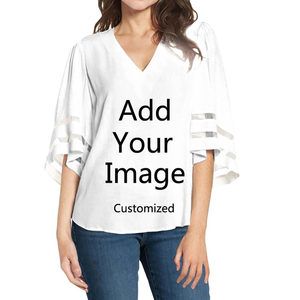 Groothandel Luxe Polynesische Tribale Print Vrouwen Blouses Elegante Zomer Stijlvolle Chiffon Shirts Voor Vrouwen Tops Modieuze Blouse - Product Image 5