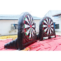 Meilleure vente, jeu de fléchettes velcro humain géant et stable populaire, jeu de fléchettes de football gonflables pour fête en plein air