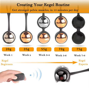 Ensemble de boules de Kegel électriques télécommandées en métal vibrantes pour la santé sexuelle et l'entraînement musculaire, marque OEM - Product Image 5