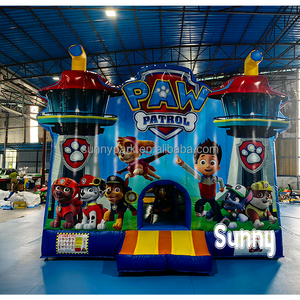 Castillo Inflable Combinado con Tobogán y Zona <span class=keywords><strong>de</strong></span> Brincos <span class=keywords><strong>de</strong></span> PVC Ecológico <span class=keywords><strong>de</strong></span> Grado Comercial, Diseño <span class=keywords><strong>de</strong></span> Patrulla Canina, para Niños <span class=keywords><strong>de</strong></span> 36 Meses - Product Image 2
