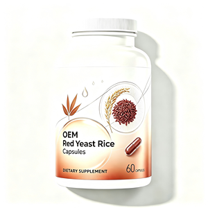 Cápsulas de Arroz de Levadura Roja de Marca Privada OEM al por Mayor, Favorecen el Bienestar Cardiovascular y el Metabolismo Saludable de los Lípidos - Product Image 1