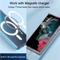 Étui de téléphone magnétique transparent antichoc et anti-rayures en TPU PC pour Google Pixel 7 Pro/7A/7/8
