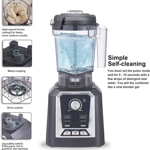 Licuadora de 1L y 3L de Capacidad con Múltiples Cuchillas y Diseño de Cabezal Inclinable para Smoothies, Leche de Soya, Comida para Bebés, Uso Doméstico y Comercial - Product Image 3