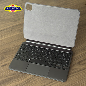 เคสคีย์บอร์ด Laudtec Magic พร้อมแทร็คแพดแบบถอดได้ พอร์ต Type C สำหรับ iPad 10th Pro 11 Air 13 สีเทา Pbk3 - Product Image 1