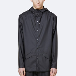 OEM Custom Hooded Long Sleeves Jacket Single Breasted Zipper Open Solid Short <strong>Trench</strong> <strong>Coat</strong> Plus Size Jackets <strong>for</strong> <strong>Men</strong> - Product Image 2