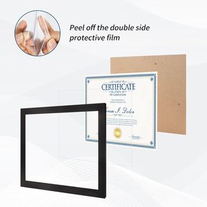 8.5x11 thân thiện với môi gỗ mộc mạc khung hình đa Giấy chứng nhận số lượng lớn tài liệu/bằng tốt nghiệp giải thưởng khung tường/bàn treo giải thưởng - Product Image 5