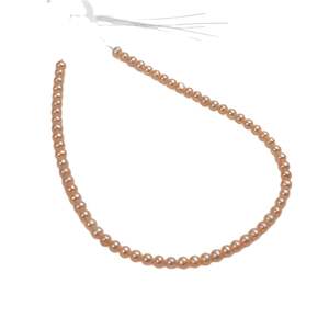 1141 Perles d'eau douce naturelles sans graines, presque rondes, blanches, à forte luminosité, couleur naturelle, en vrac pour la création de bijoux faits main - Product Image 4