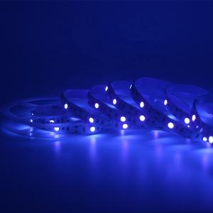 شريط إضاءة ليد بالأشعة فوق البنفسجية 395-405 نانومتر 5 فولت ضوء الأشعة فوق البنفسجية 50 فولت SMD 60led/<span class=keywords><strong>m</strong></span> 120Led/<span class=keywords><strong>m</strong></span> شريط إضاءة ليد لحفلة الفلورسنت دي جي - Product Image 3