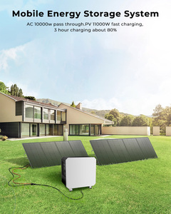 Station d'alimentation portable 10000W, batterie LiFePO4 51.2V 200Ah, générateur solaire à onde sinusoïdale pure MPPT, lampe torche solaire, UPS 2500W - Product Image 3